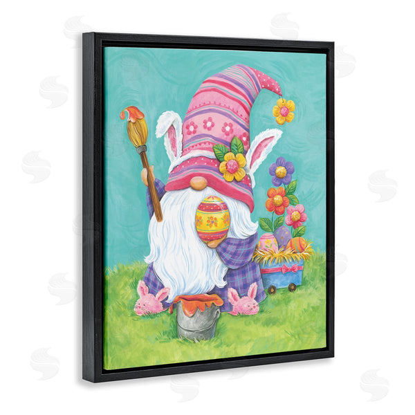 Stupell Industries Diane Kater | Whimsical Gnome Painting Easter Eggs Festive Flowers Wall Art