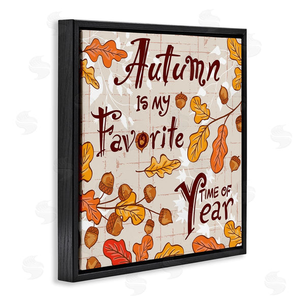Stupell Industries Diane Labombarbe | Autumn Phrase With Leaves Wall Art