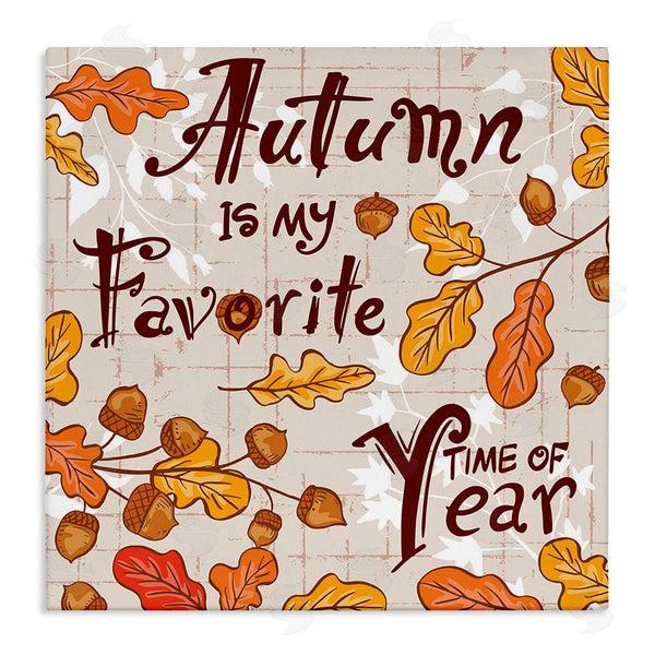 stupell industries Diane Labombarbe | Autumn Phrase with Leaves Wall Art