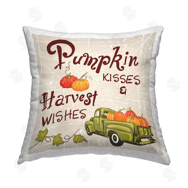 Stupell Industries Diane Labombarbe | Autumnal Harvest Wishes Printed Throw Pillow