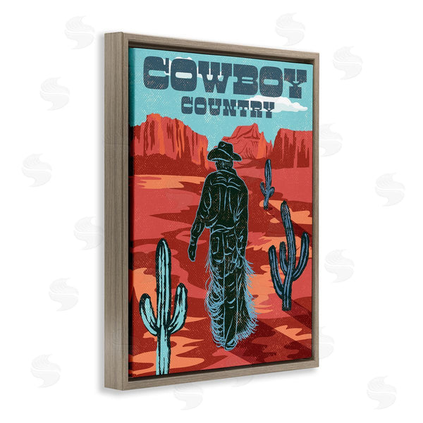 Stupell Industries Diane Labombarbe | Cowboy Country Vintage Scene