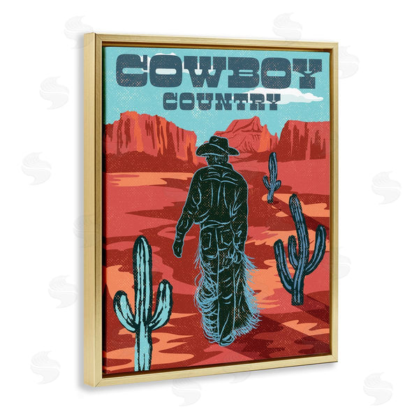Stupell Industries Diane Labombarbe | Cowboy Country Vintage Scene