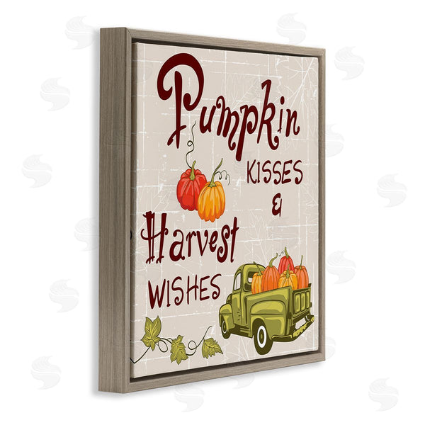 Stupell Industries Diane Labombarbe | Farmhouse Pumpkin Kisses Wall Art
