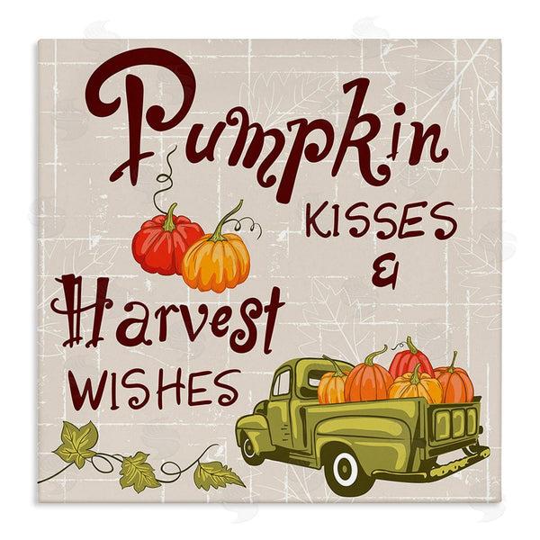 stupell industries Diane Labombarbe | Farmhouse Pumpkin Kisses Wall Art