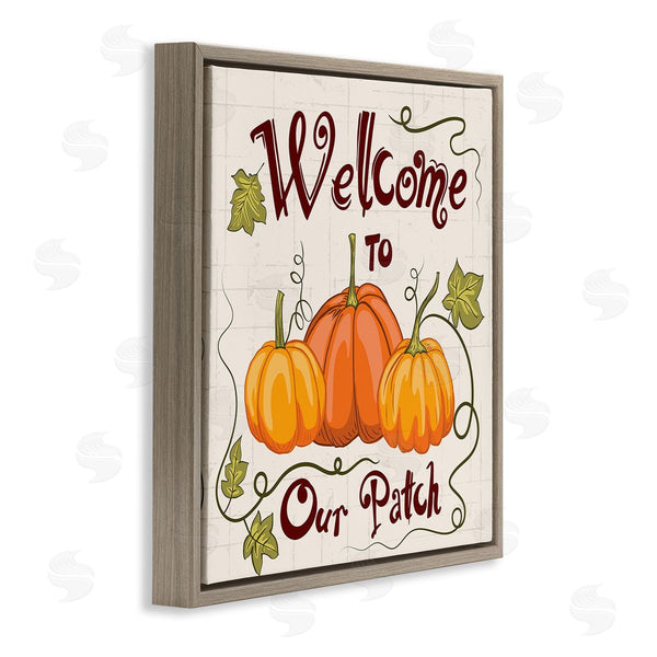 Stupell Industries Diane Labombarbe | Pumpkin Patch Welcome Wall Art