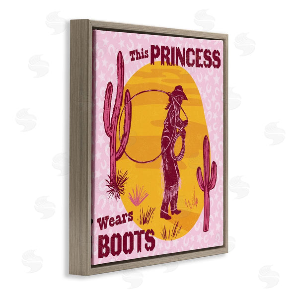 Stupell Industries Diane Labombarbe | This Princess Wears Boots