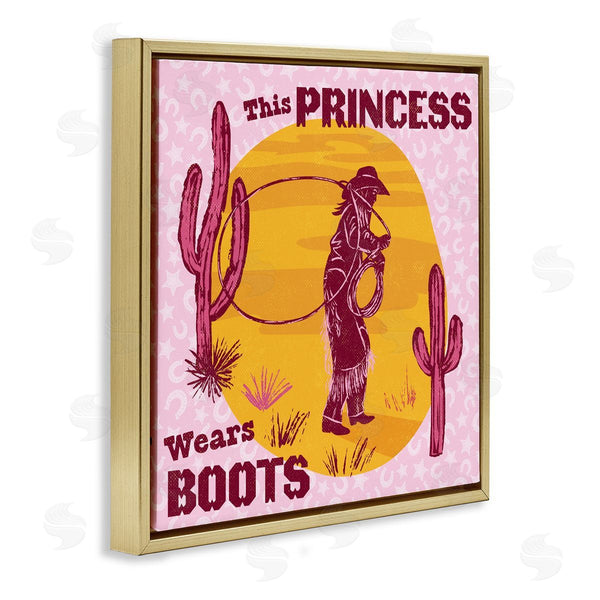 Stupell Industries Diane Labombarbe | This Princess Wears Boots