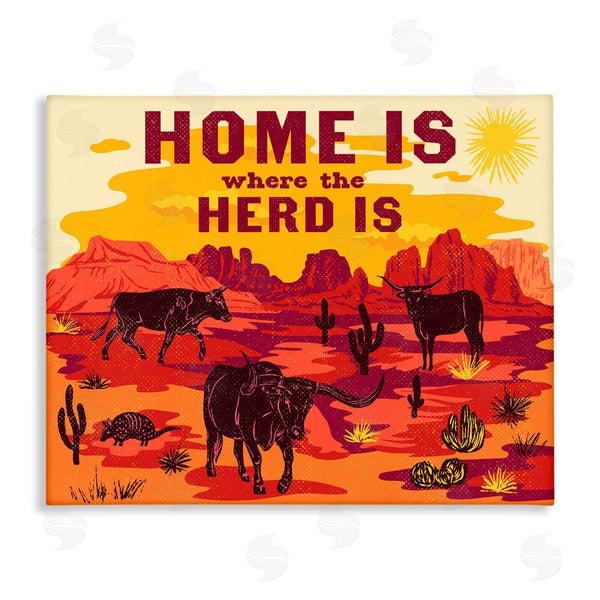 stupell industries Diane Labombarbe | Western Home Where Herd Is