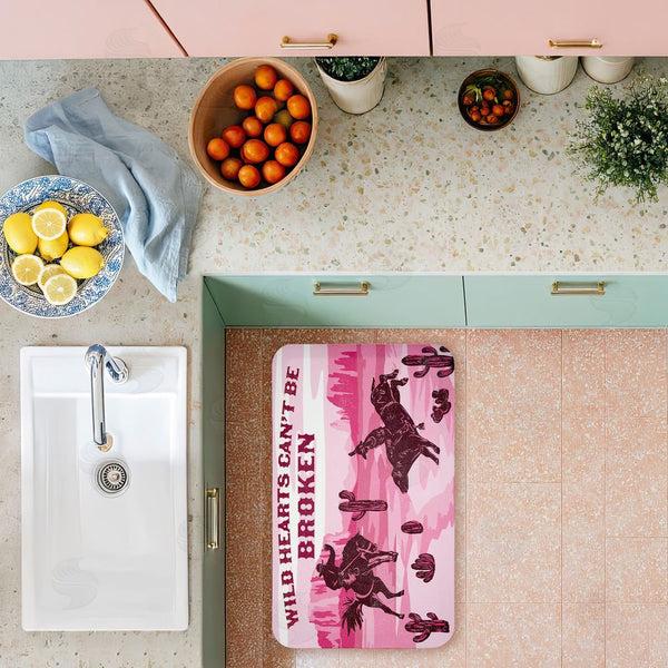 Stupell Industries Diane Labombarbe | Wild Hearts Can't Be Broken Anti-Fatigue Mat