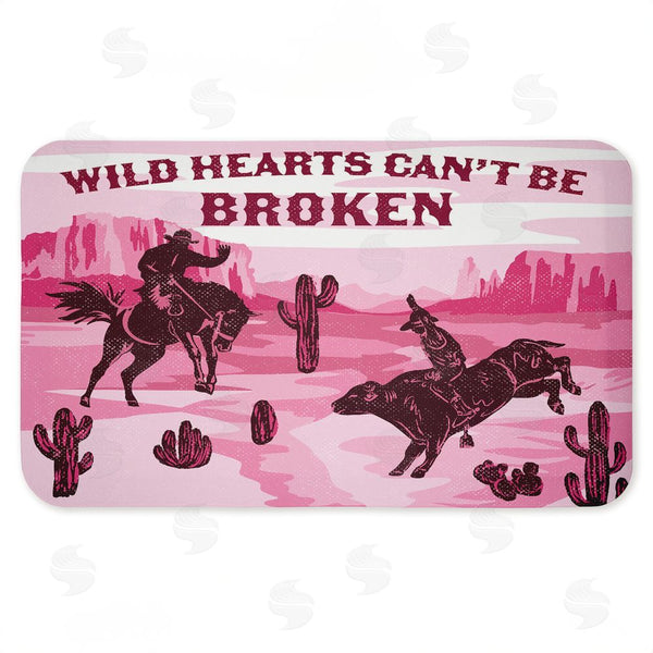 stupell industries Diane Labombarbe | Wild Hearts Can't Be Broken Anti-Fatigue Mat