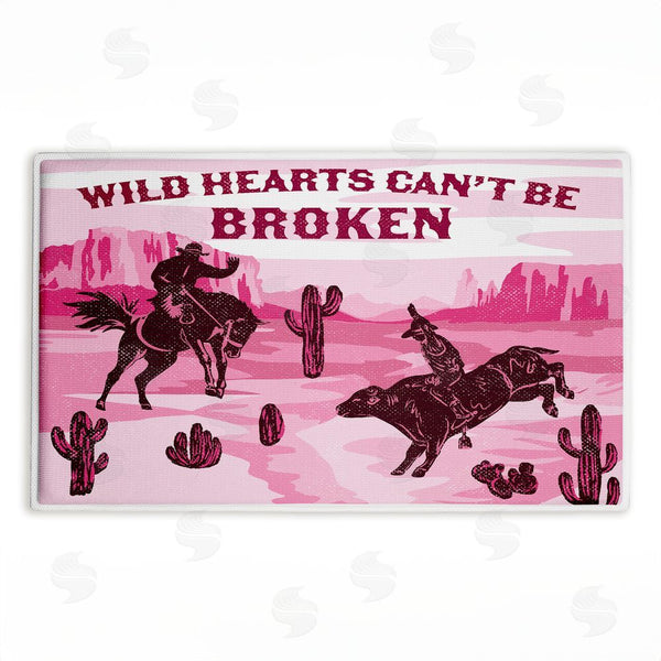 stupell industries Diane Labombarbe | Wild Hearts Can't Be Broken Plush Bath Mat