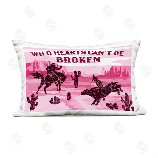Stupell Industries Diane Labombarbe | Wild Hearts Can't Be Broken Printed Throw Pillow