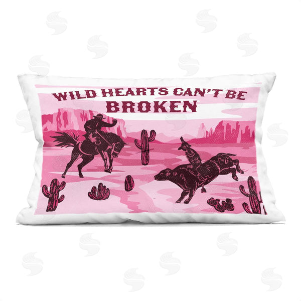 stupell industries Diane Labombarbe | Wild Hearts Can't Be Broken Printed Throw Pillow