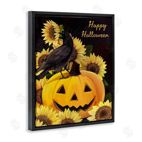 Stupell Industries Diane Neukirch | Crow On Jack-o-Lantern Wall Art