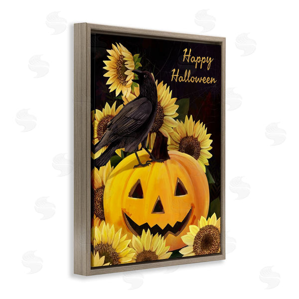Stupell Industries Diane Neukirch | Crow On Jack-o-Lantern Wall Art