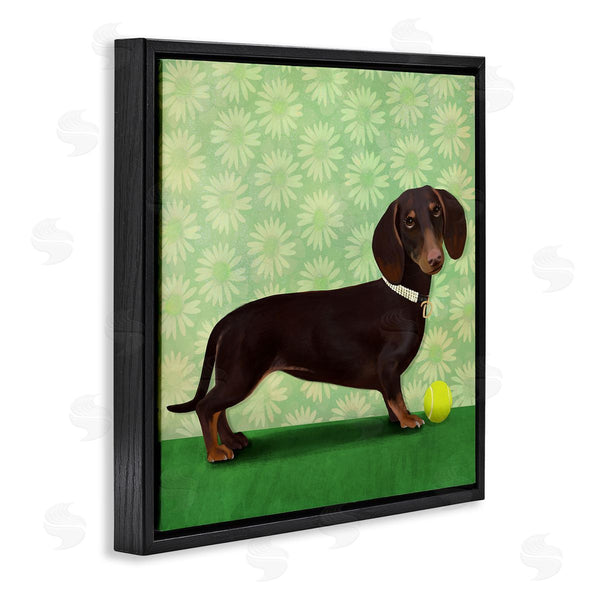 Stupell Industries Diane Neukirch | Dachshund & Tennis Ball Wall Art