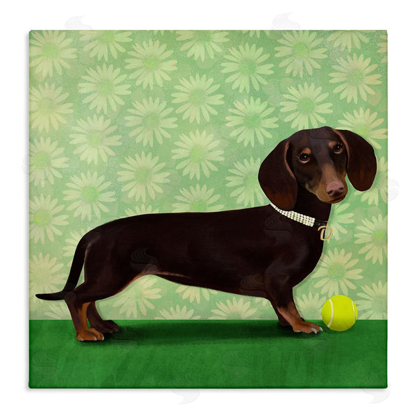 stupell industries Diane Neukirch | Dachshund & Tennis Ball Wall Art