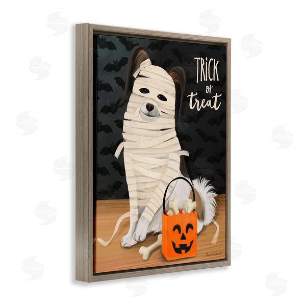 Stupell Industries Diane Neukirch | Dog Wearing Mummy Costume Wall Art