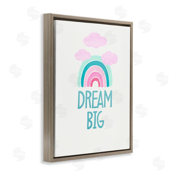 Stupell Industries Diane Neukirch | Dream Big Rainbow & Clouds Wall Art