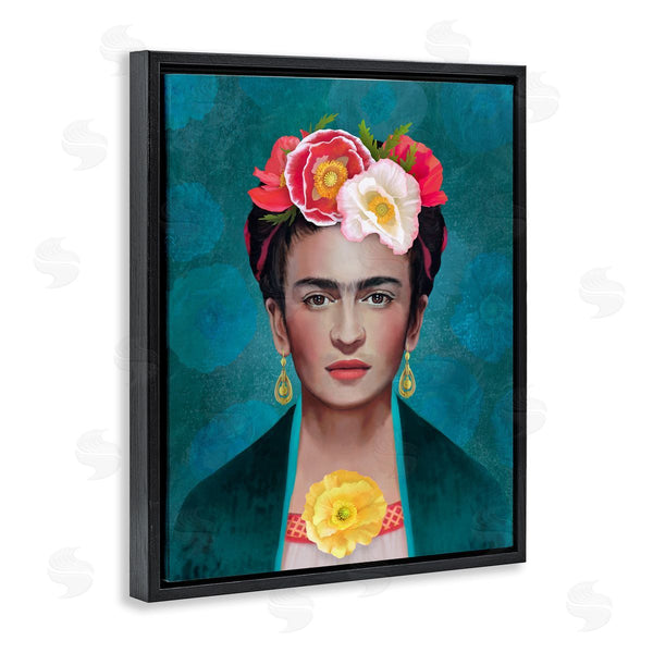 Stupell Industries Diane Neukirch | Frida Kahlo Floral Portrait Wall Art