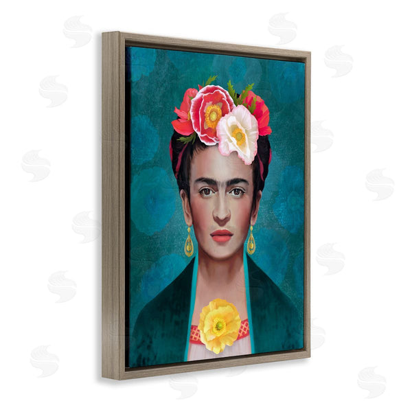 Stupell Industries Diane Neukirch | Frida Kahlo Floral Portrait Wall Art