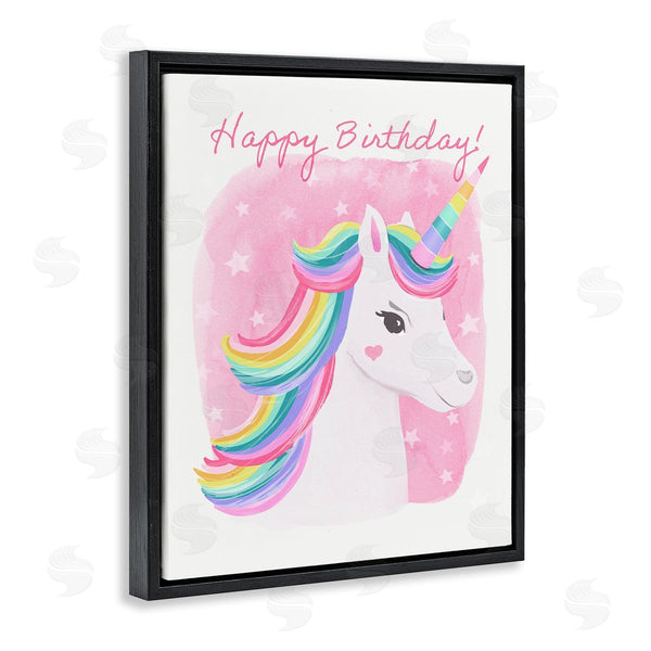 Stupell Industries Diane Neukirch | Happy Birthday Unicorn Wall Art