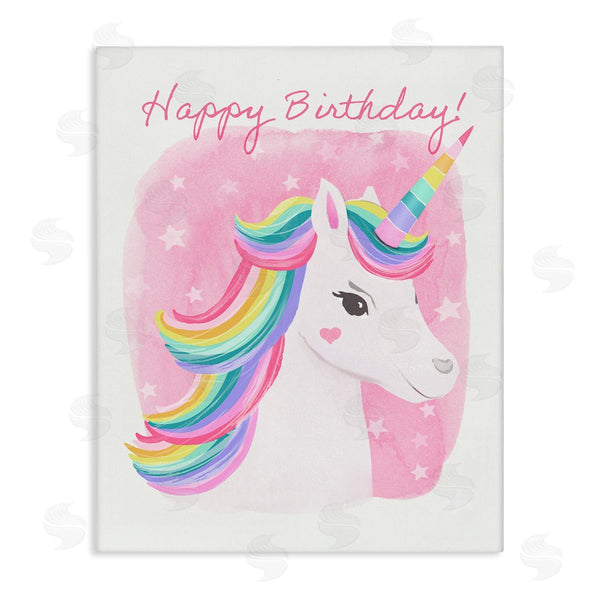 stupell industries Diane Neukirch | Happy Birthday Unicorn Wall Art