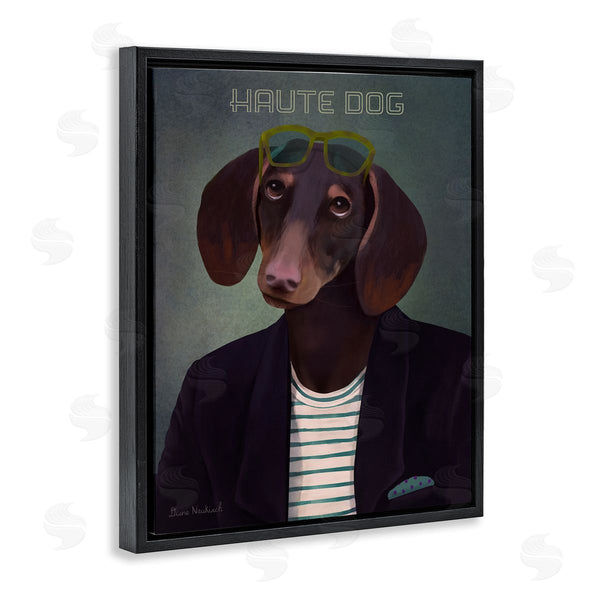 Stupell Industries Diane Neukirch | Haute Dog Quirky Wearing Clothes Blazer Sunglasses Wall Art