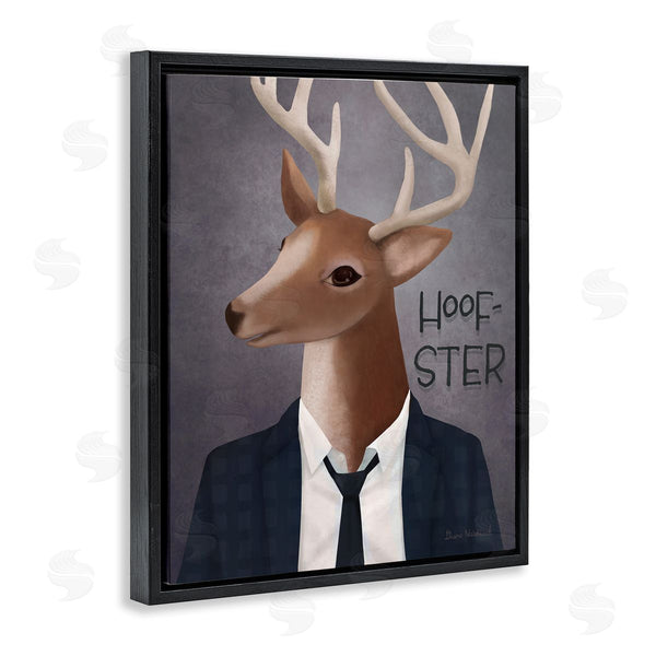 Stupell Industries Diane Neukirch | Hoof-Ster Witty Deer Stag Wearing Suit Necktie Wall Art