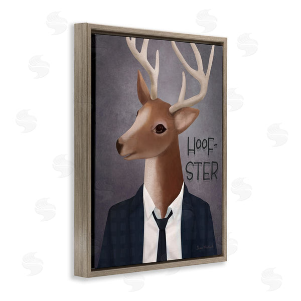 Stupell Industries Diane Neukirch | Hoof-Ster Witty Deer Stag Wearing Suit Necktie Wall Art