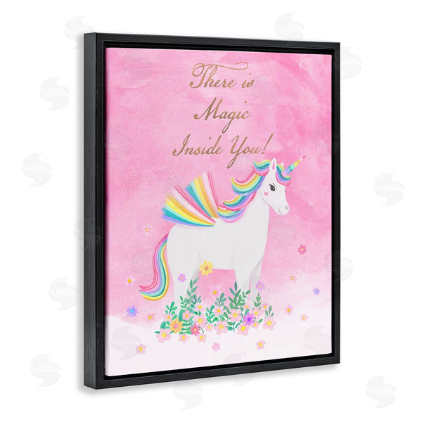 Stupell Industries Diane Neukirch | Magic Inside You Unicorn Wall Art