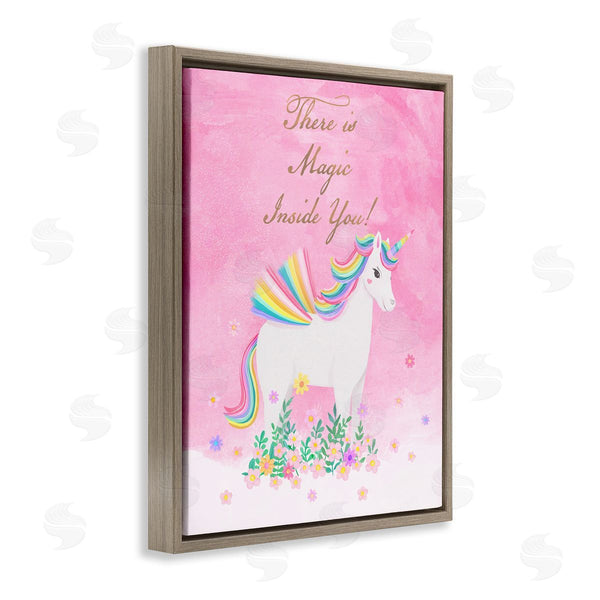 Stupell Industries Diane Neukirch | Magic Inside You Unicorn Wall Art