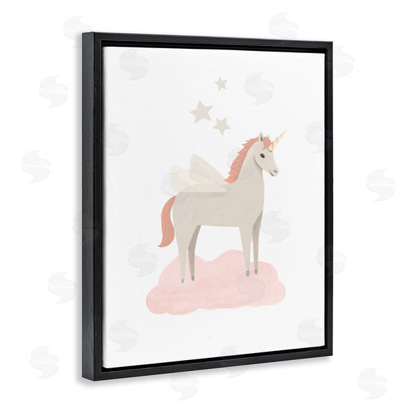 Stupell Industries Diane Neukirch | Unicorn On Pink Cloud Wall Art