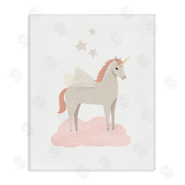 stupell industries Diane Neukirch | Unicorn on Pink Cloud Wall Art