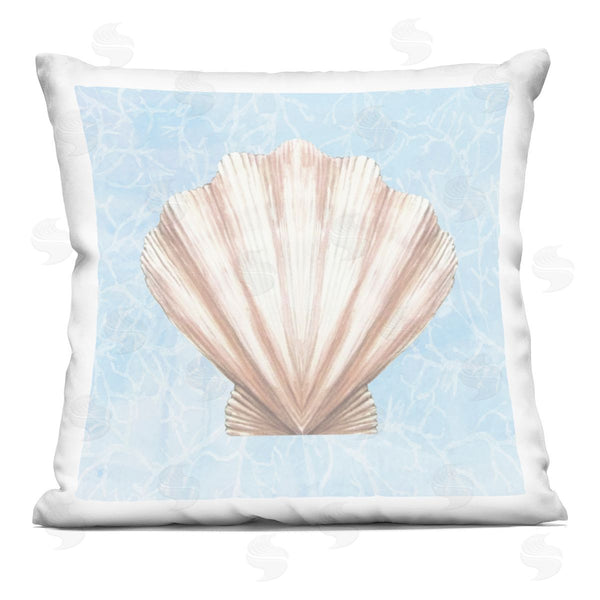 stupell industries Diannart | Aquatic Clam Shell Water Pattern Printed Throw Pillow