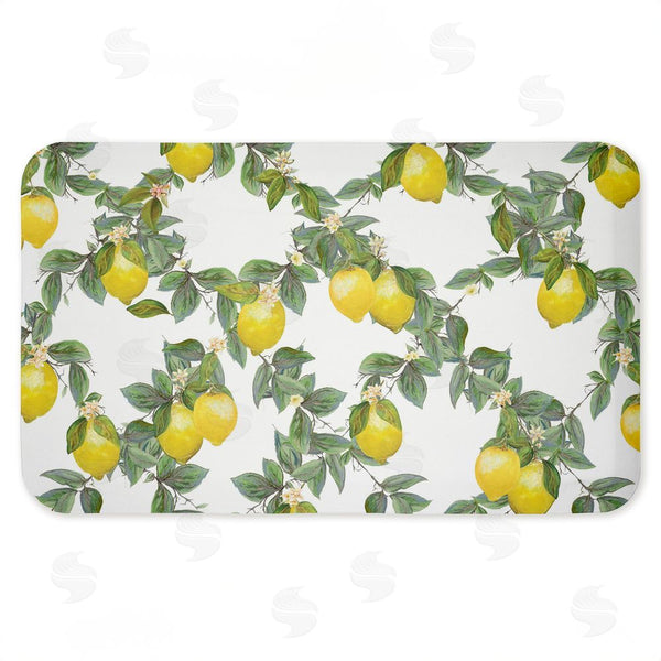 Stupell Industries Diannart | Fruity Lemony Vine Pattern Anti-Fatigue Mat