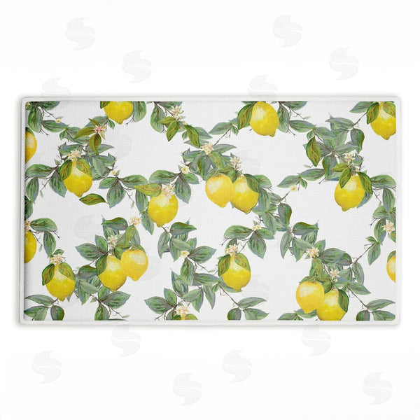 stupell industries Diannart | Fruity Lemony Vine Pattern Plush Bath Mat
