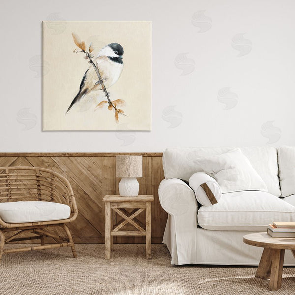 Stupell Industries Diannart | Muted Watercolor Chickadee Wall Art
