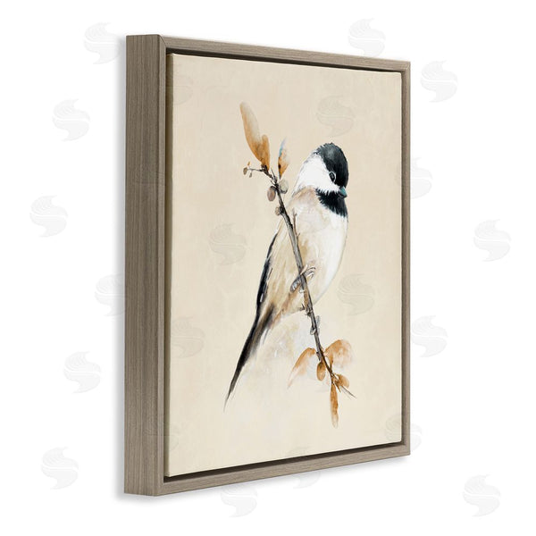 Stupell Industries Diannart | Muted Watercolor Chickadee Wall Art