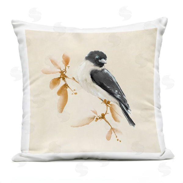 Stupell Industries Diannart | Subtle Watercolor Chickadee Throw Pillow