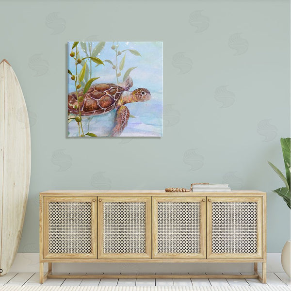 Stupell Industries Diannart | Turtle Swimming Between Reef Wall Art