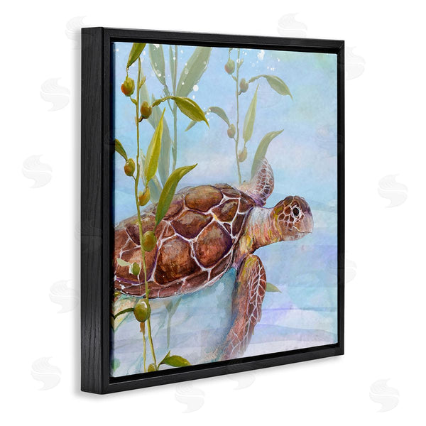Stupell Industries Diannart | Turtle Swimming Between Reef Wall Art