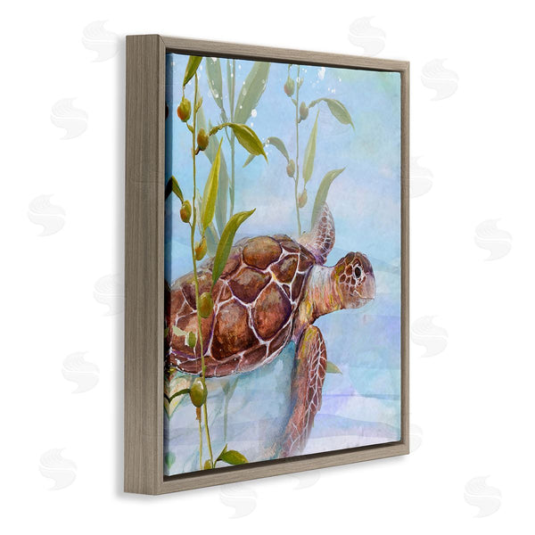 Stupell Industries Diannart | Turtle Swimming Between Reef Wall Art