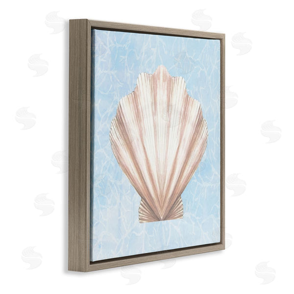Stupell Industries Diannart | Water Pattern Aquatic Clam Shell Wall Art