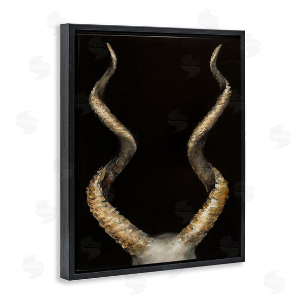 Stupell Industries Dina D'Argo | Goat Horns Black Gold