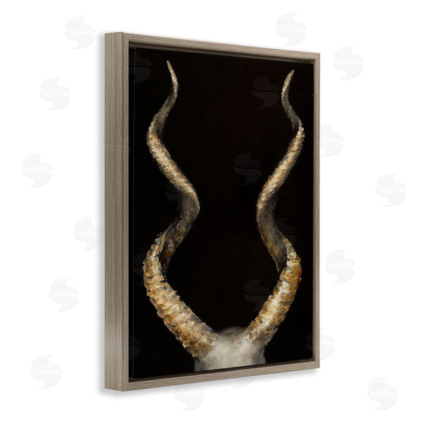 Stupell Industries Dina D'Argo | Goat Horns Black Gold
