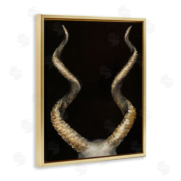 Stupell Industries Dina D'Argo | Goat Horns Black Gold