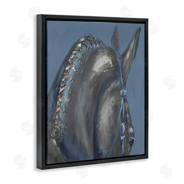 Stupell Industries Dina D'Argo | Horse Mane Portrait Blue Grey Hair Detail Wall Art