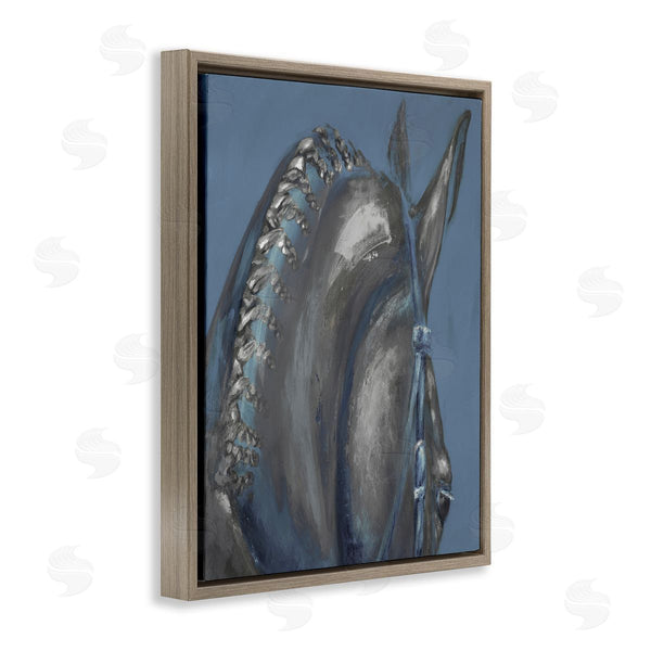 Stupell Industries Dina D'Argo | Horse Mane Portrait Blue Grey Hair Detail Wall Art