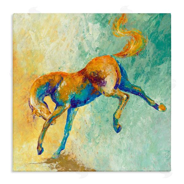 stupell industries Dina D'Argo | Vibrant Wild Stallion Horse Jumping Stippled Abstract Wall Art